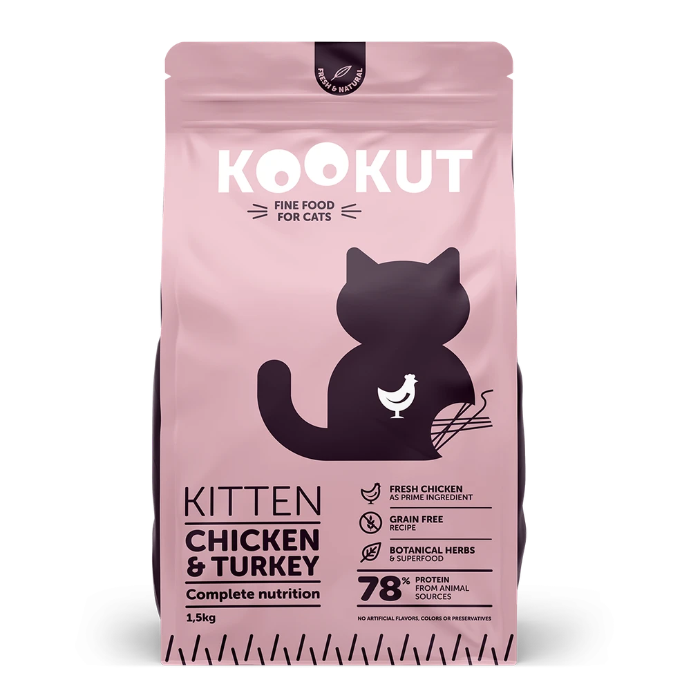 Katzentrockenfutter Huhn und Truthahn