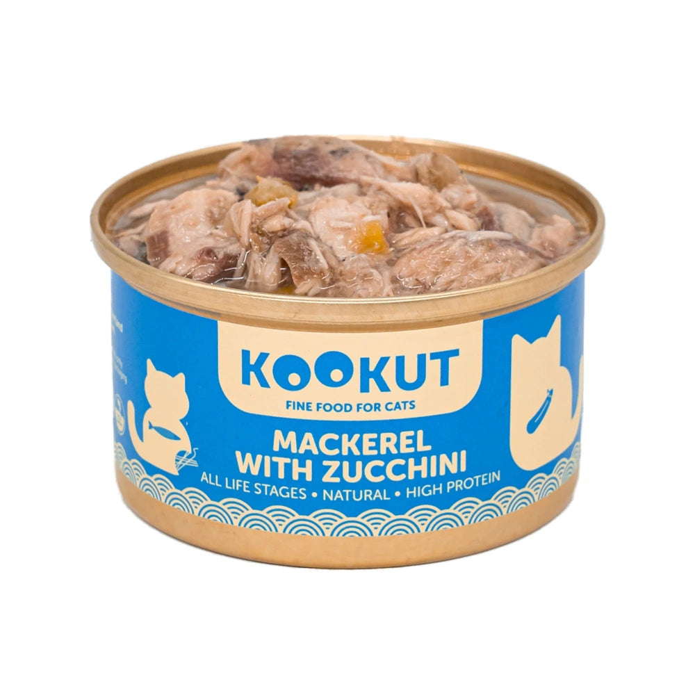 Mackerel Zucchini Katzenfutter Frühstück