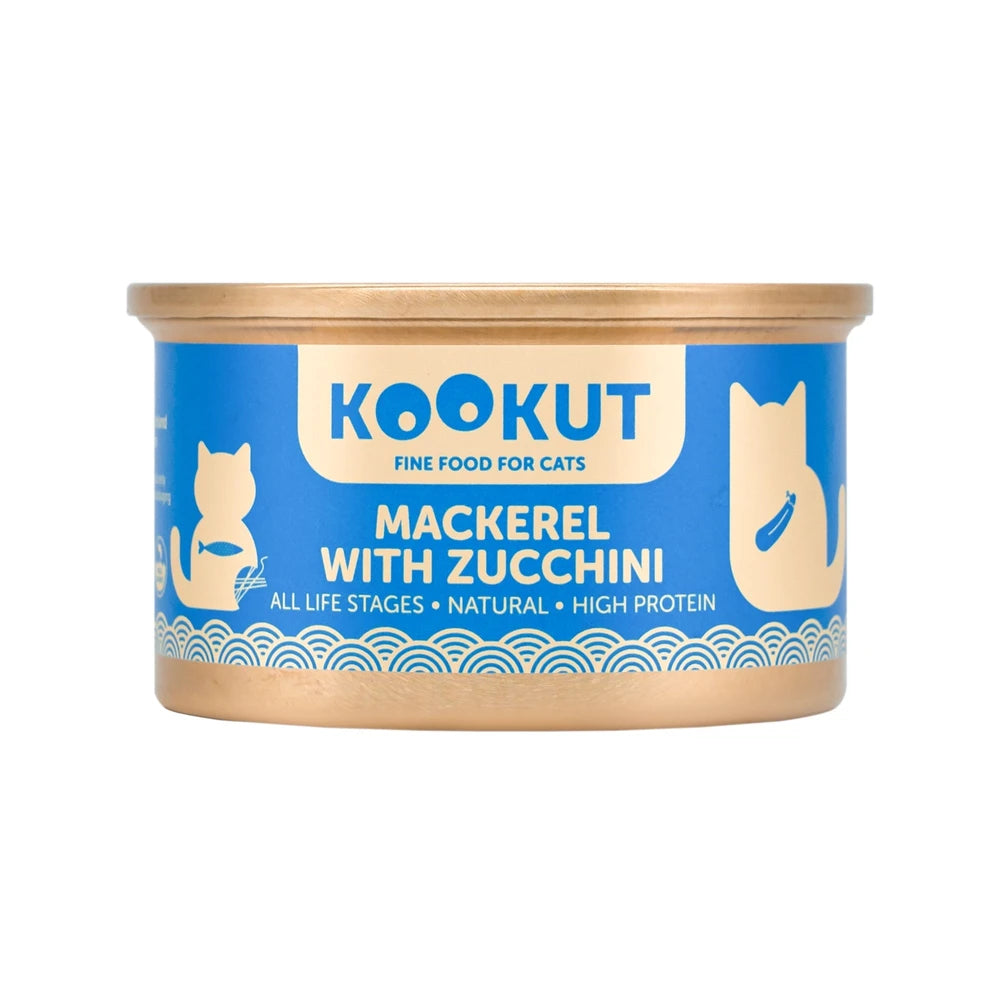 Mackerel Zucchini Katzenfutter Frühstück