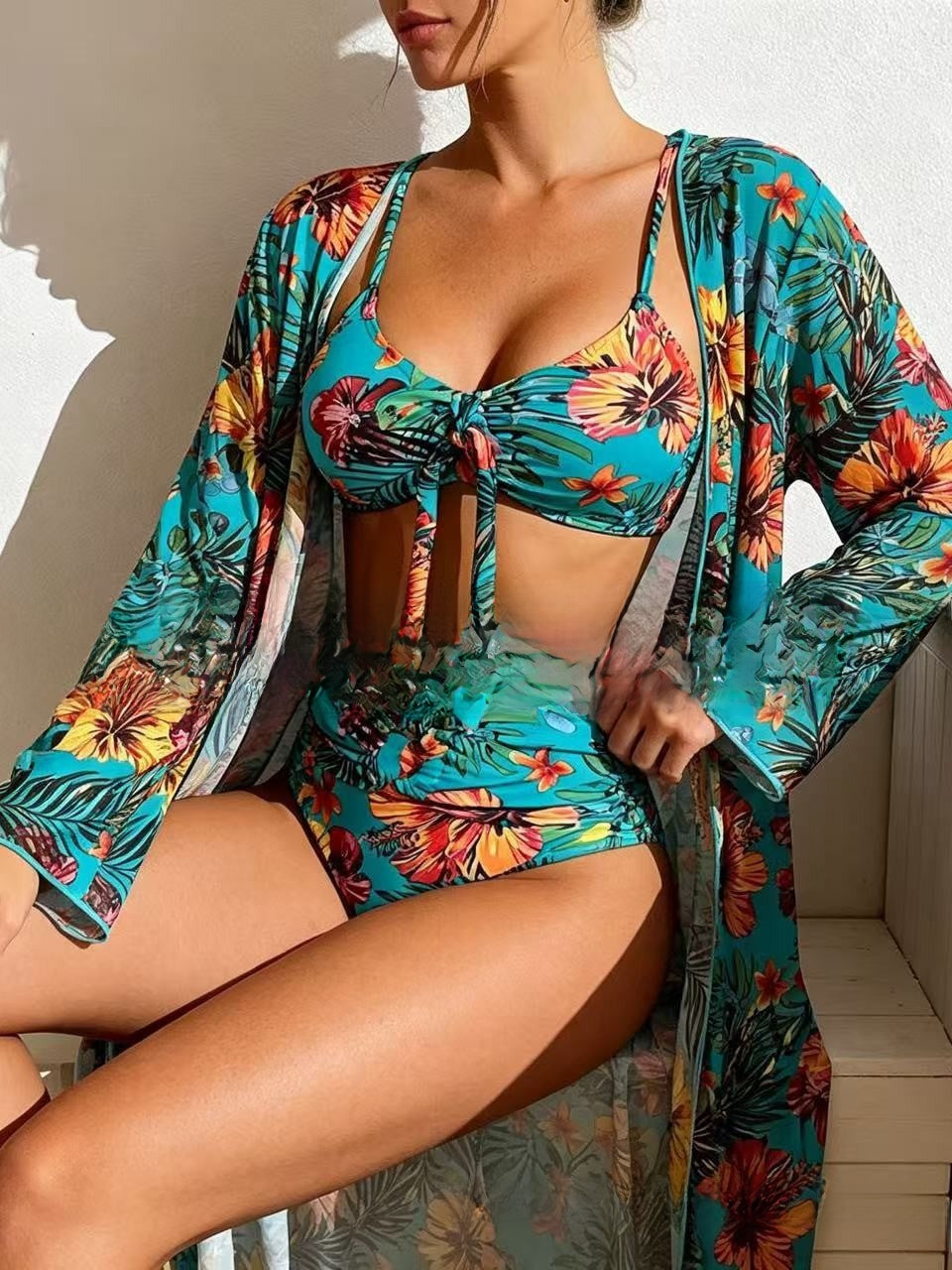 Floral Print Bikini Set
