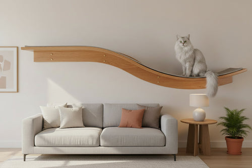Elegante Katzenwand für Zuhause