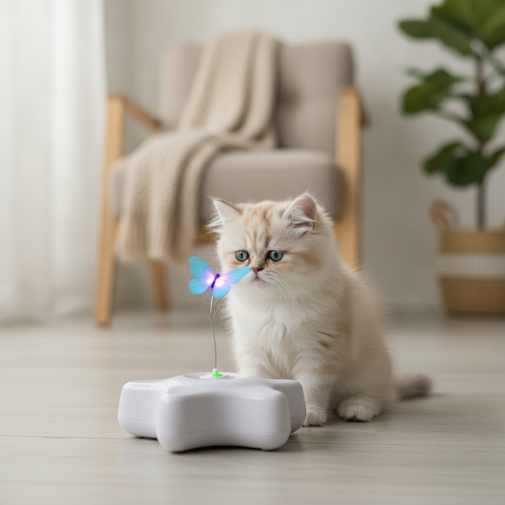 Schmetterlingsspielzeug für Katzen