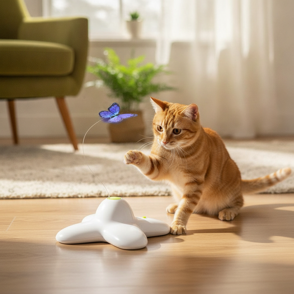 Schmetterlingsspielzeug für Katzen