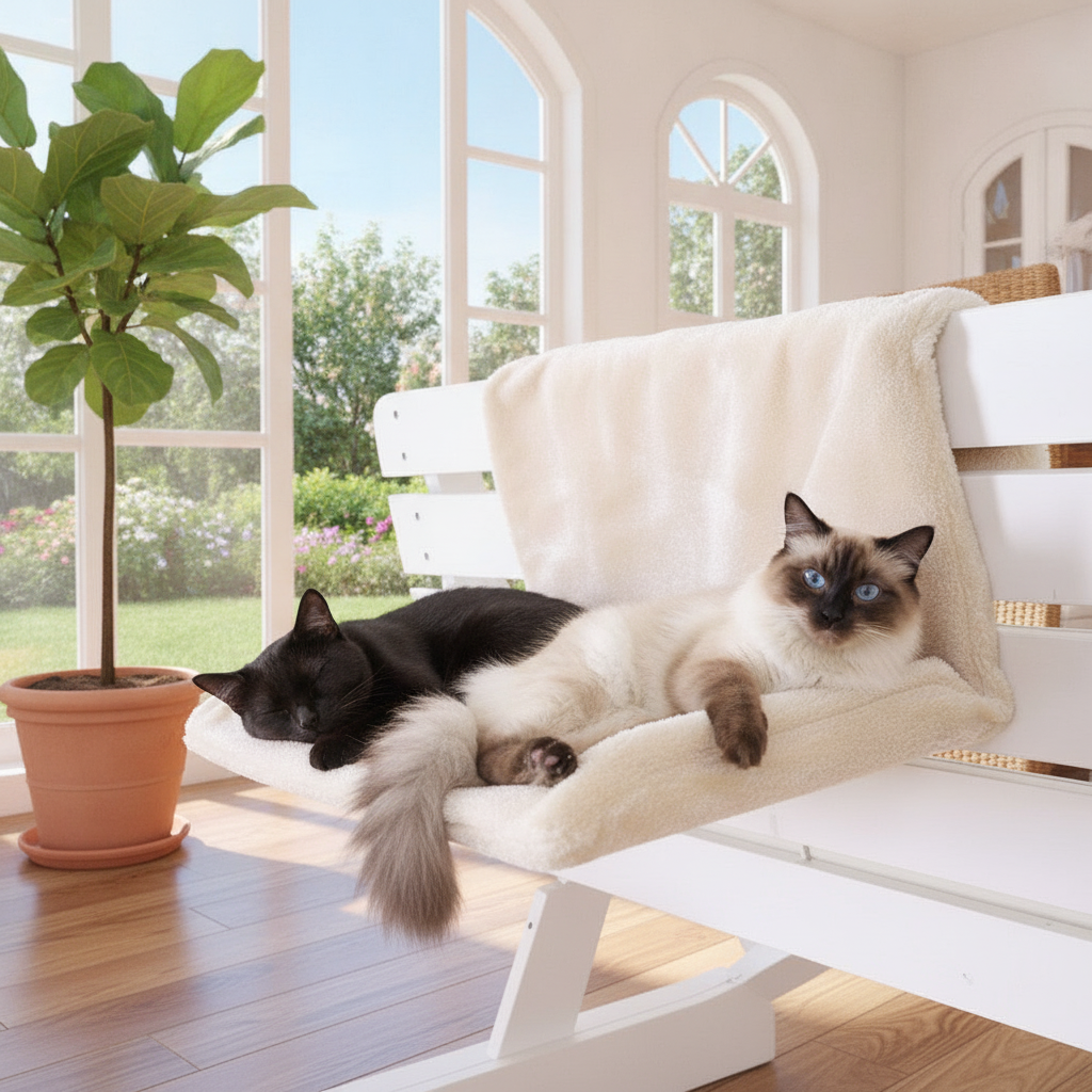 Gemütliches Hängemattenbett für Katzen