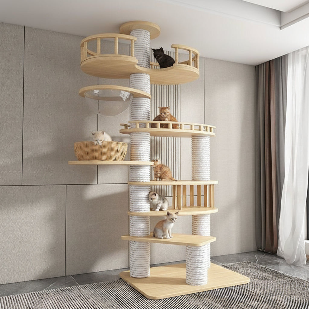 Kuscheliger Katzenbaum für Zuhause