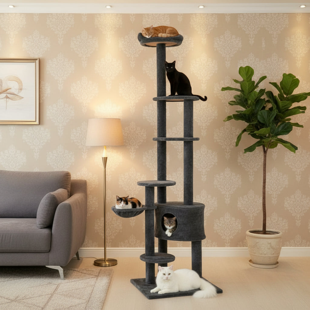 Kuscheliger Katzenbaum-Oase