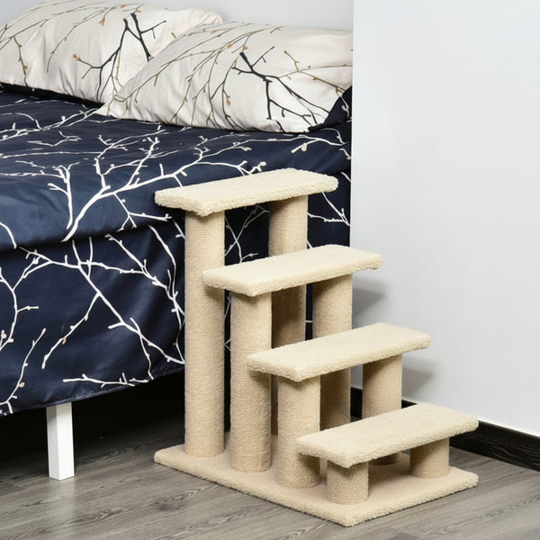 PawHut Katzenleiter mit Kratzbaum